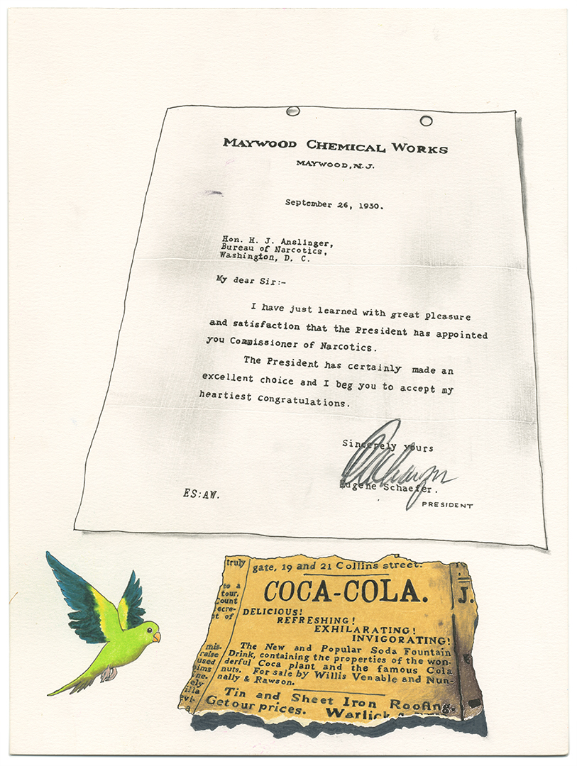 The first Coca-Cola Ad and a letter from Maywood